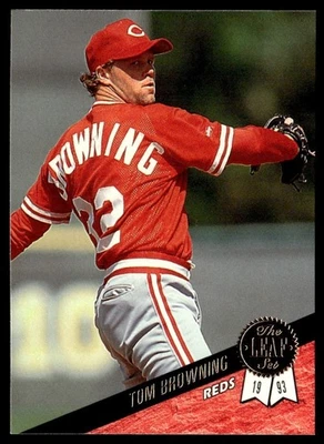 1993 Leaf Tom Browning Cincinnati Reds #359 - Image 1 of 2