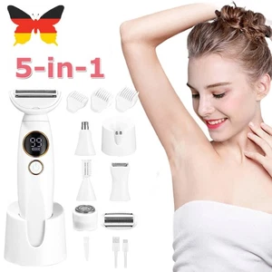 5-in-1 Electric Ladies Shaver Electric Shaver for Women Intimate Area - Picture 1 of 19