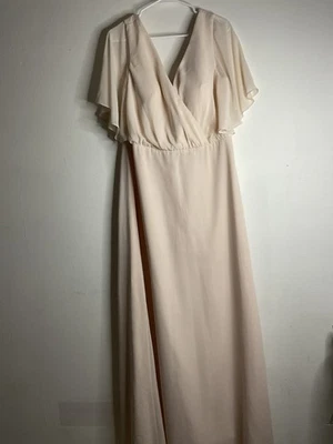 Maxi vestido para mujer Watters & Watters manga acampanada dama de honor cuello en V talla 14 Foto 1 de 4