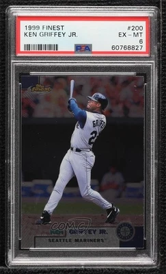 1999 Topps Finest Ken Griffey Jr #200 PSA 6 HOF - Image 1 of 2