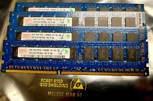 8GB (2GB x 4) Hynix PC3L-10600E DDR3 ECC Unbuffered Desktop Server Memory 1Rx8 - Picture 1 of 1