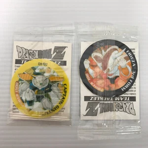 Captain Ginyu 38/40 + Frieza 3rd Form 28/40 Sealed Series 1 Dragonball Z Tazo - Picture 1 of 4