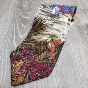 Corbata Tropical Hawaiian Tropicalo de Tango Tucán Velero Tropical Para Hombre - Imagen 1 de 12
