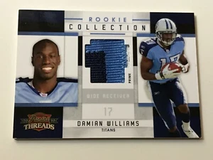 2010 Threads Rookie Collection Materials Football No.8 Damian Williams #28/50 - Picture 1 of 1