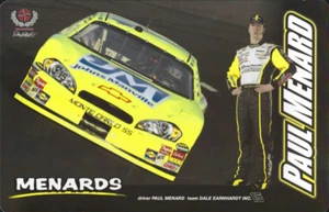 2007 PAUL MENARD "JOHNS MANVILLE / MENARDS" #15 NEXTEL CUP SERIES POSTCARD - Picture 1 of 2