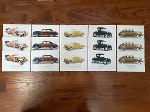 Set di 15 biglietti di auguri classici Chrysler vuoti Mopar Dodge Plymouth Airflow - Foto 1 di 14