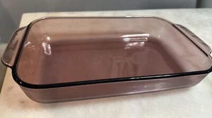 Pyrex 232-R 11” X 7” X 1.5” 2QT/2L Cranberry Baking Casserole Dish - Picture 1 of 13