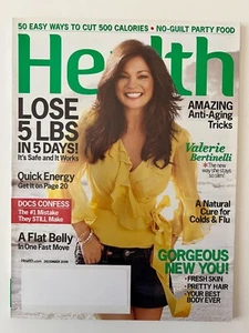 VALERIE BERTINELLI December 2009 HEALTH MAGAZINE Ways To Cut Calories Anti-Aging - Imagen 1 de 2