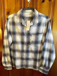 New w/ Tags Urban Outfitters Mens Standard Cloth Plaid Flannel Shirt Medium - Picture 1 of 5