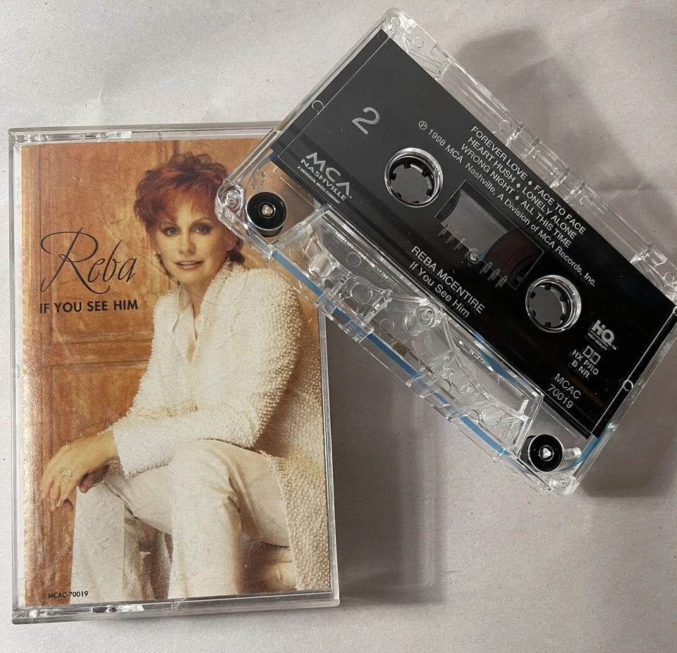 REBA MCENTIRE IF YOU SEE HIM Cassette Tape OG 1998 Country Rock Pop Rare - Image 1 of 1