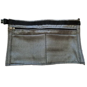 Faux Carbon Fiber 4 pocket Market Trader Money Belt Pouch Adjustable Strap - Picture 1 of 2