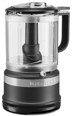 KitchenAid 5 tazas picadora de alimentos procesadores de alimentos negro mate KFC0516BM ayuda de cocina Foto 1 de 3