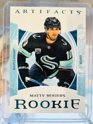 2022-23 ARTIFACTS HOCKEY UD TURQUOISE ROOKIE CARD SP YOU PICK FINISH YOUR SET - Image 1 of 4