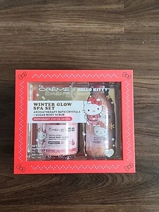 THE CREME X HELLO KITTY Winter Glow Spa Set Peppermint Cocoa Aroma - Picture 1 of 4
