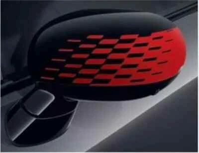 NUEVO MINI F65 F66 F67 U25 JCW NEGRO ROJO JUEGO TAPA ESPEJO 51165B35210/09 Foto 1 de 3