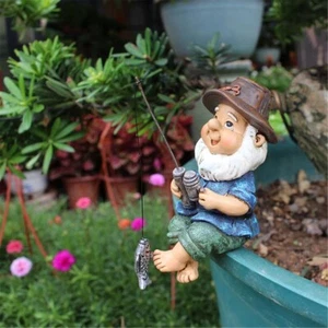 Fishing  Statue Garden Decoration, Ornaments Gifts,Home Gift - Picture 1 of 7