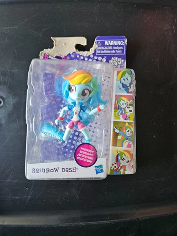 RARE My Little Pony Equestria Girls Minis RAINBOW DASH 1st Release, New & Sealed Cover