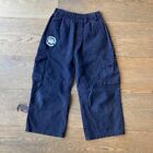 Guess Jeans Boy's 3/4 Cotton Cargo Pants Navy Blue - Size 6