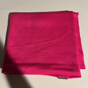 Calvin Klein Womens Infinity Loop Scarf Lightweight Pink Fuchsia Neon Acrylic - Picture 1 of 6