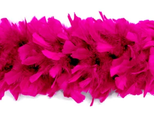 2 Yards - HOT PINK Truthahn flache schwere Federboa, 150 Gramm Burlesque Angebot - Bild 1 von 11