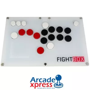 Fightstick White Arcade Hitbox PC Raspberry Android Hit Box Cherry MX Black - Imagen 1 de 8