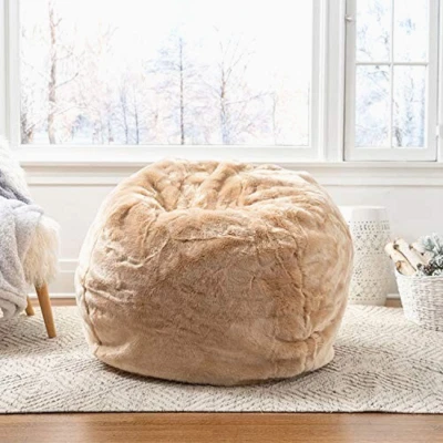 Sitzsack Sofa Stuhl Fellbezug ohne Bohnen Fell Größe XXXL Wohndeko - Bild 1 von 3