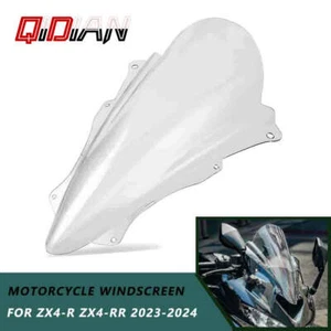 Motorcycle Windscreen Windshield Deflectors For Kawasaki ZX-4R ZX4-RR 2023-2024 - Picture 1 of 7
