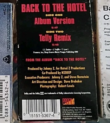 N2DEEP ‎Back To The Hotel Cassette Single Album Version/Telly Remix 1992 Used - Image 1 of 4