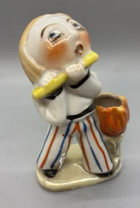Antique Japan  Veggie Melon Head  Porcelain 1930s Pied Piper Lusterware Mini - Picture 1 of 11