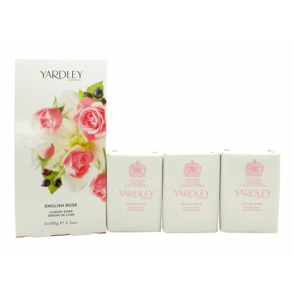 Yardley English Rose Seife 3x 100g - Bild 1 von 1
