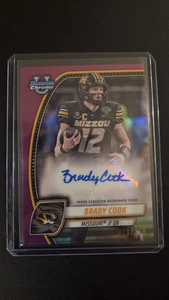 2024 Bowman Cromo Università Fucsia Rifrattore Brady Cook Auto /150 Mizzou - Foto 1 di 2