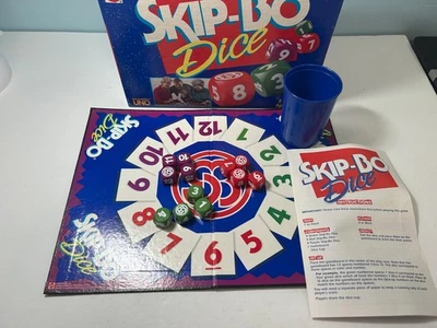 Skip-Bo Dice Game by Mattel 1995 Edition Complete - Image 1 of 4