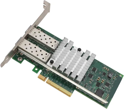 X520-DA2 Scheda Di Rete SFP+ PCIE Da 10 Gb Scheda LAN Ethernet Convergente Doppi - Immagine 1 di 4