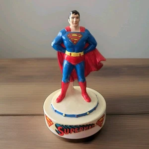 Superman Keramik drehbare Spielfigur DC Comics 1978 "Superstar" Melodie - Bild 1 von 16