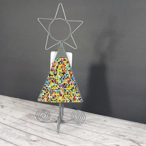 Khutsala Handwerker Perlen Weihnachtsbaum Metalldraht Multicolor Perlen SM 10,5" NEU - Bild 1 von 8