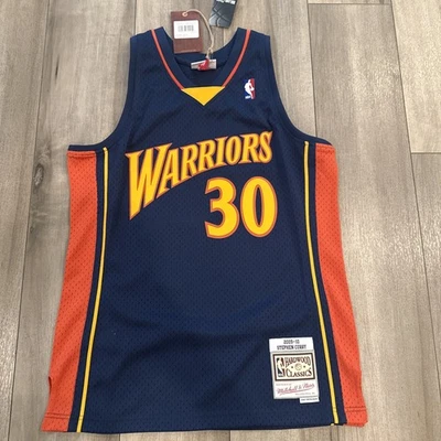 Steph Curry Golden State Warriors Mitchell & Ness Hardwood Classics Men’s Sz Med - Image 1 of 4