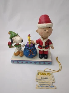 Jim Shore Peanuts Christmas Holiday Helpers Ornament Charlie Woodstock Snoopy - Bild 1 von 15
