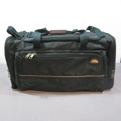 Samsonite Duffle Bag Large Forest Green Canvas Luggage 26" x 15" x 14" - Image 1 of 4
