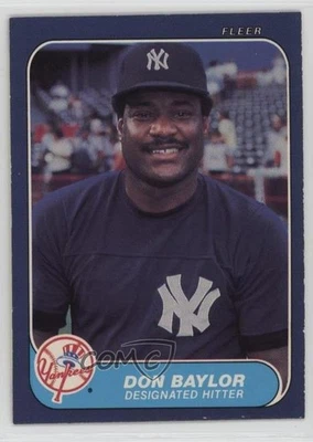 1986 Fleer Don Baylor #99 - Image 1 of 2