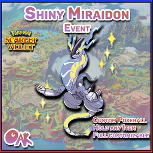 ⚡✨Shiny Miraidon Event ✨⚡ Pokemon Scarlet & Violet Trade 🚀Fast Trade🚀 - Bild 1 von 3