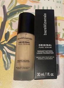 bareMinerals Original Pure Serum Mineral Liquid Foundation SPF 20 FAIR COOL 1.5 - Picture 1 of 11