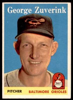 1958 Topps George Zuverink Baltimore Orioles #6 EXMT-NM - Image 1 of 2