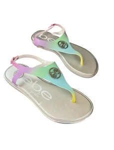 NEU Bebe Mädchen bunte Batik Sandalen Größe 4/5 - Bild 1 von 4