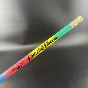 Vintage 1987 Showbiz Pizza Time Chuck E. Cheese Rainbow Pencil Rainbow 80s SEE - Picture 1 of 24