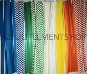 1000 Twist Ties 4" Length Plastic Coated Paper No Rip Cellophane Assorted Colors - Picture 1 of 1