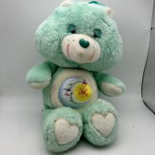 Vintage Care Bears Bedtime Bear Plush Sleepy Mint Green 1983 Kenner night time