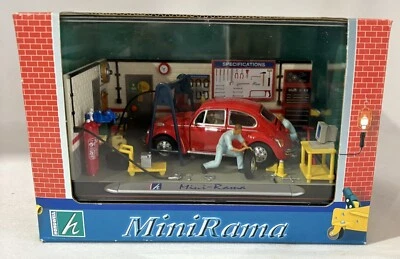 Hongwell MiniRama 1/43 ~ Oficina de carros VW Beetle vermelho ~ Selado - Imagem 1 de 4