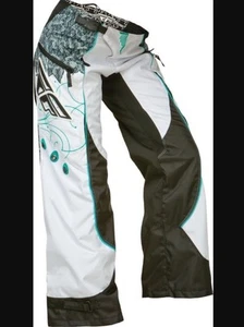 Fly Racing 368-63402 Kinetic Ladies Overboot Pants 24 Teal/White WS8 - Picture 1 of 3