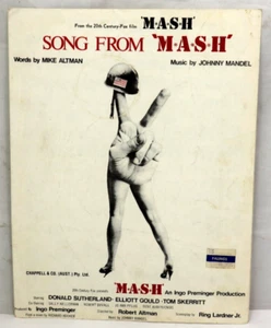 Canción de M*A*S*H Partituras Vintage Años 70 Piano Guitarra Voz Impresión Australiana - Imagen 1 de 6