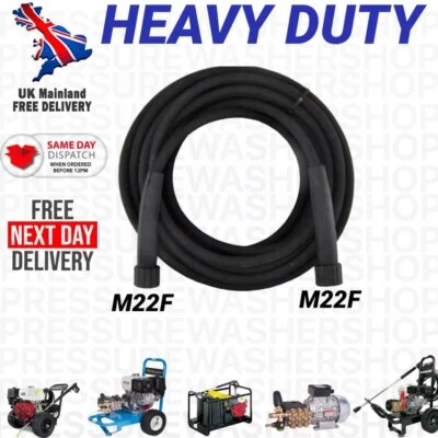 KARCHER NILFISK, INTERPUMP, EDGE, COMET, LAVOR, WESLEY, KRANZLE, 10M HONDA EVOLUTION 500 BAR 2 CABLES MANGUERA DE ALTA RESISTENCIA LAVADORA A PRESIÓN A CHORRO LAVADO M22F